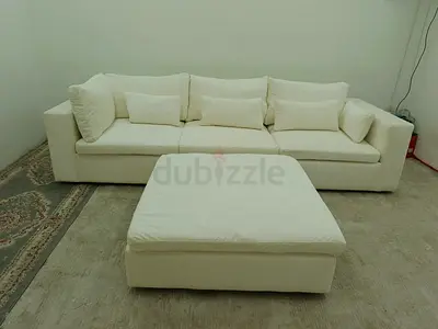 Looks like new condition west elm white sofa