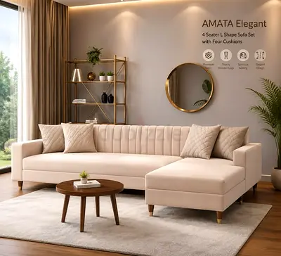 Brand New L shaped 4 seater sectional sofa.
