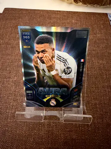 Kylian Mbappé and Vini Jr. FIFA 365 AURA Excellence Trading Card - Holographic/Insert
