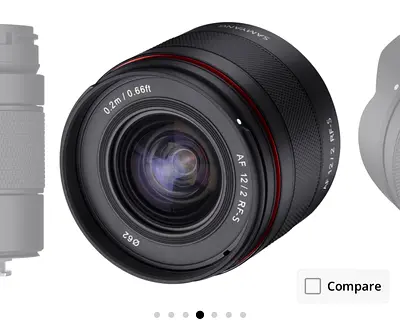 Samyang 12mm f/2 AF Ultra Wide Angle Lens (Canon RF)