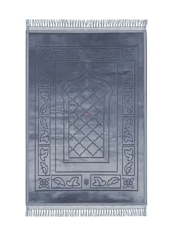 Silver-grey Prayer Rug / Small Decorative Rug - Good Condition