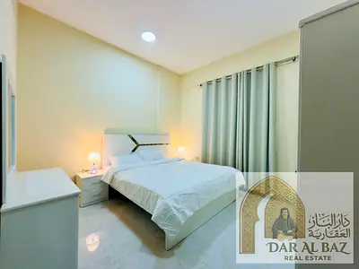 A fantastic opportunity! A one-bedroom apartment with a living room in Al Nuaimiya 2—featuring brand-new furniture, a balcony, and central air conditi
