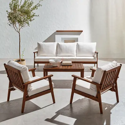 Home Centre Zamora 5-Seater Outdoor Lounge Set with Table