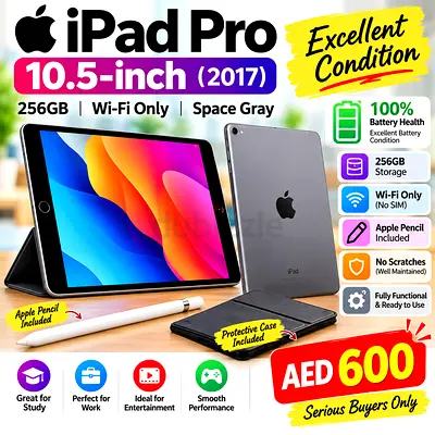 🔥 iPad Pro 10.5” | 256GB | Apple Pencil Included