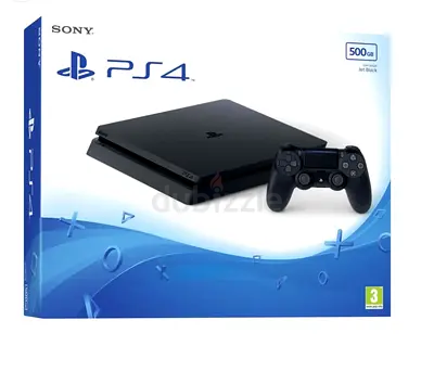 Sony Playstation 4 - 500 GB - Slim Version, PS4 with 2 Controller