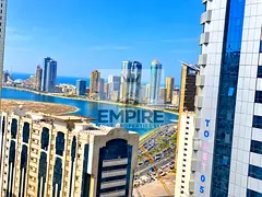 Full Sea view one month free with wardrobe with parking free made room big apartment prime location 