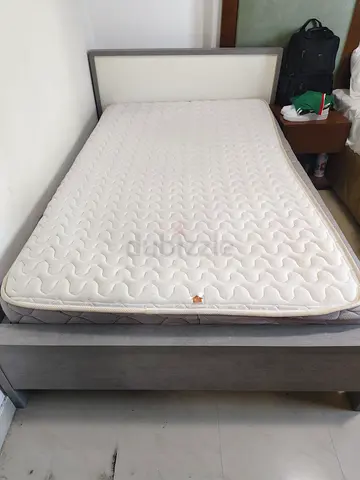 Single Bed Frame with Mattress — Good Condition