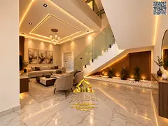 Luxury VIP villa for sale in Al Zahia, Ajman | Ready to move in, with electricity, water, and air co
