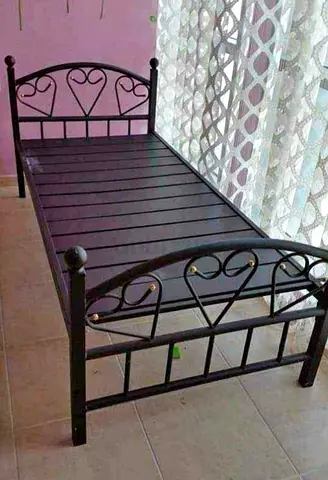 Matel Single Bed Black For Sale
