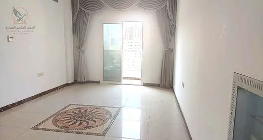 شقة غرفة وصالة للإيجار السنوي في الراشدية 3  عجمان | 3 بلكونات | حمامان | تكييف مركزي