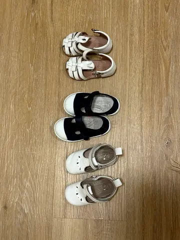 Jacadi Paris - Baby Girl Shoes – Bundle of 3 Pairs (Sandals & Pre-Walkers)