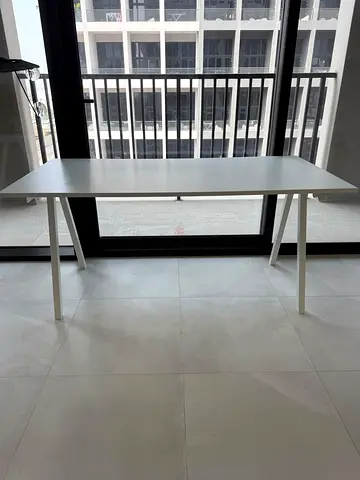 IKEA white rectangular dining/office table - good condition