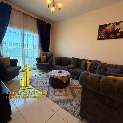 شقة VIP | غرفة وصالة مفروشة بالكامل | إطلالة مميزة |جيم, مسبح, باركينج خاص |للإيجار الشهري | موقع متميز في عجمان – شاملة جميع الفواتير والواي فاي عيش