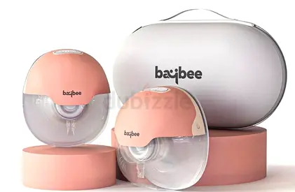 New Baybee Electric Breast Pump Double Set with Portable Case - Light Pink