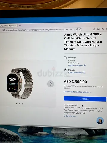 2 Apple Watch Ultra 4 GPS + Cellular brand new unopened with titanium Milanese loop and 4 bands