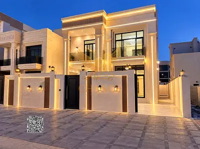 فيلا فريدة من نوعها في عجمان | طابق أرضي + اول + سطح | 5 غرف نوم رئيسية | شامل رسوم التسجيل و الماء والكهرباء