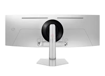 49"G9 oddesy inch Ultrawide Curved Monitor - Silver, Adjustable Stand (Back View)