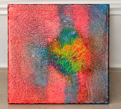Reef Glow – Multicolor Textured Abstract Art