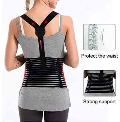 Adjustable Maternity Support Belt with Shoulder Straps - Size M/L