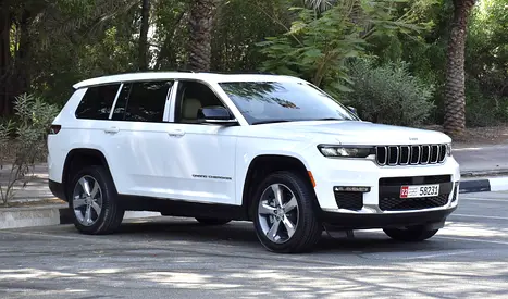 AED 2,459 EMi at 0% DP | Jeep Grand Cherokee L 4x4 Limited ( 2022 Model ) in White Color GCC Specs