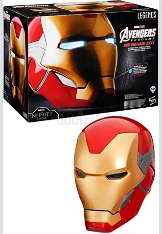 Iron Man LED Light-Up Collectible Helmet (Good Condition)