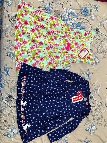 Both for 60 AED Brand new with Tag dresses for 5-6 years old girl in original packing Al barsha 1