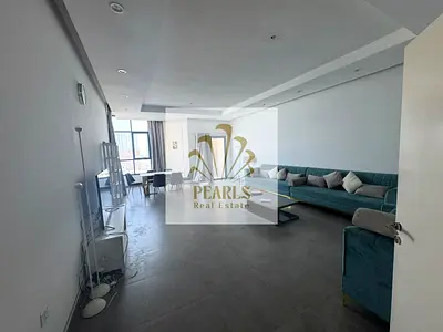3-Bedroom Apartment with Sea View for Annual Rent in Al Khor Towers, Ajman, Central AC, Balcony, 4