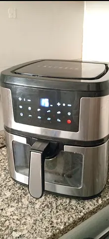 Used Stainless Steel Digital Air Fryer with Viewing Window 9,5 l