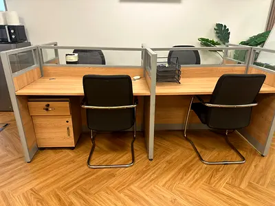 Urgent Sale- Office Work Station Table 2 Sets Each 4 Seater