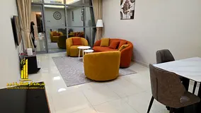 Luxury apartment -second occupancy- 1 bedroom and living room with a balcony, gym, and pool access. 