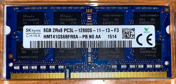 DDR3L 8GB RAM 2RX8 - USED READ DESCRIPTION