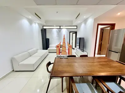 Open view | lavish 2-BR Apartment | free gym pool parking