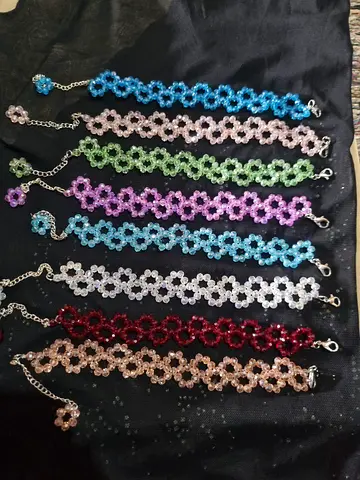 Hand made customised bracelets