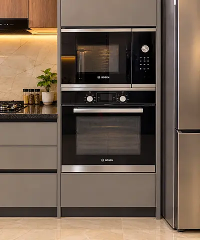 Bosch New Model Built in 60cm Oven with microwave set