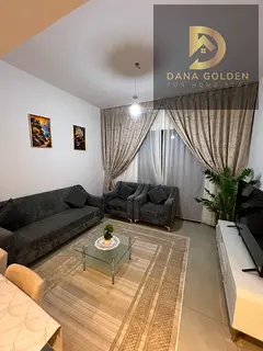 For monthly rent in Sharjah’s Maryam Island: a unit featuring a room, a living area, and a bathroo