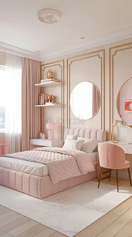Stylish comfortable 160*200 queen size princess pink bed