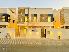 Largest rooms in Ajman, ground floor, first floor and roof, in the Al Amrah area, Ajman, directly on