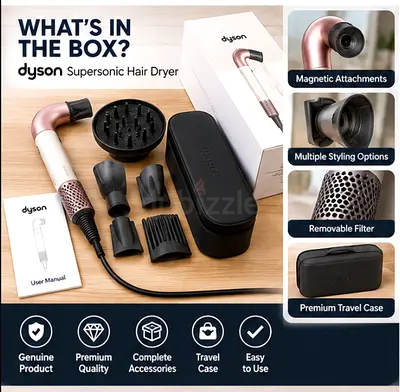 Dyson Supersonic Hair Dryer - Excellent Condition, Light Use