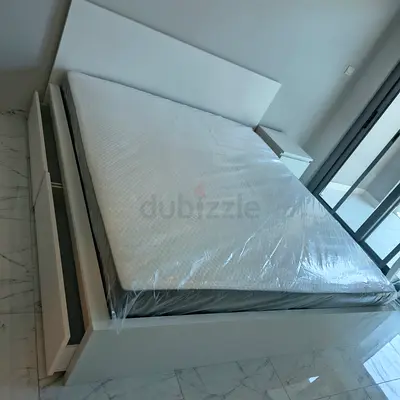 ✨ IKEA MALM King-Size Bed | 180 × 200 cm with 2 storage drawers and IKEA mattress