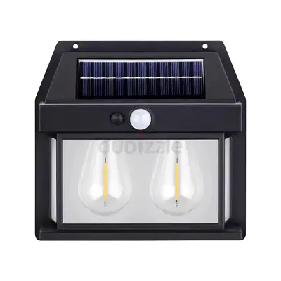 Solar Outdoor Wall Light with Motion Sensor - Dual LED