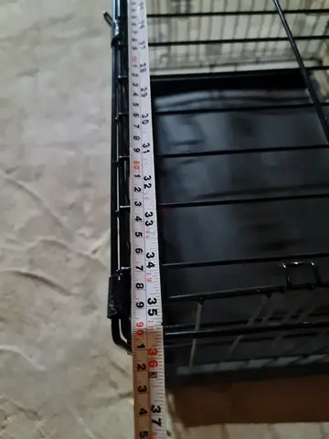 Small metal pet cage / carrier - gently used, 35cm width