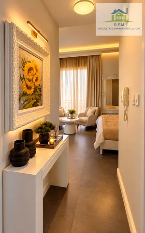 Stunningly furnished and unique interior studio on high floor