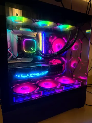 High end gaming pc setup RTX 4080 super i7 14700kf 32gb ram 2 tb ssd Samsung