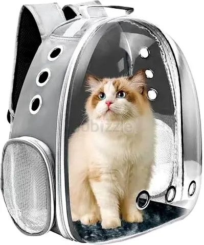 Transparent Bubble Pet Backpack Carrier for Cats and Small Dogs