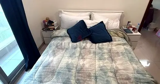 IKEA Queen bed frame with mattress and storage - excellent condition
