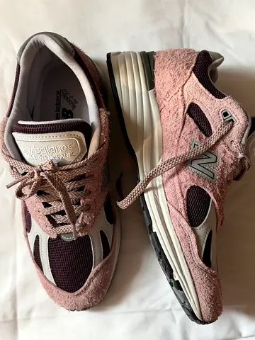New Balance 991v2 Made in UK - Rose Taupe (Pink Hairy Suede)