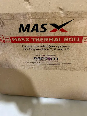 Qmatic Thermal Paper Rolls 60mm x 2000pcs per Roll (Brown Core) - New box 30 pcs