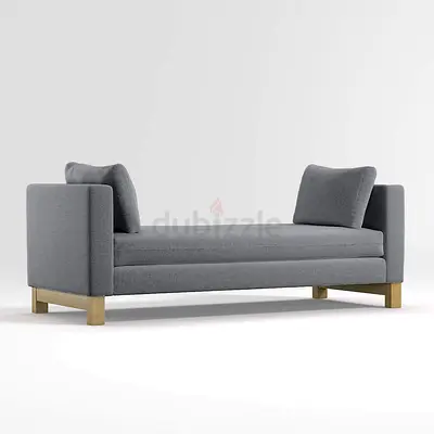 Crate & Barrel Daybed / Lounge Sofa 195cm Sage Grey