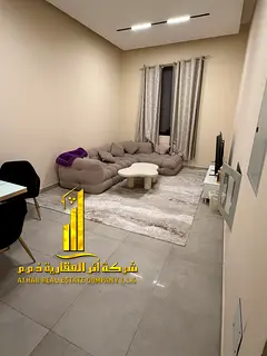Luxury apartment (second occupancy), featuring a bedroom, living room, and open balcony. in Ajman, A