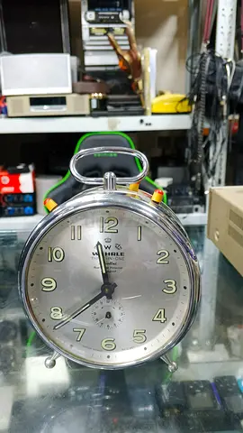 Vintage Wehrle Mechanical Alarm Clock Three In One Made In Western Germany
